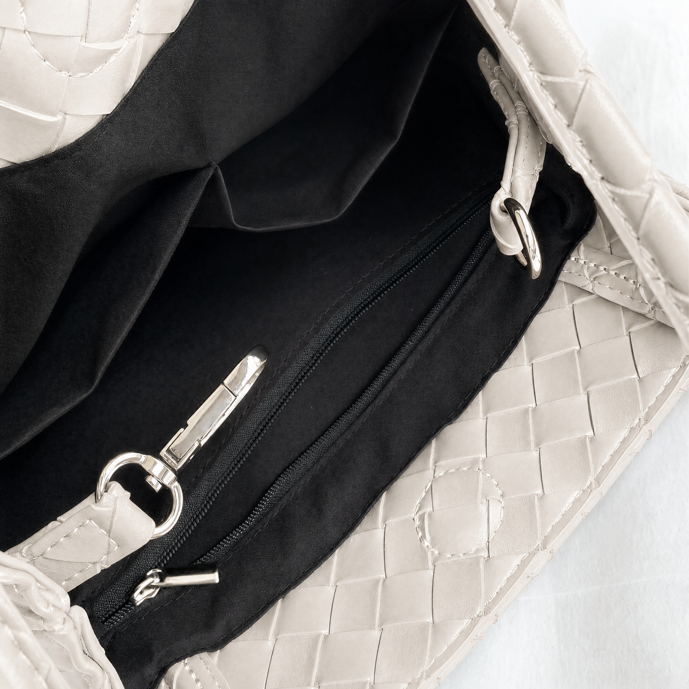 Rhea Woven Bucket Shoulder Bag