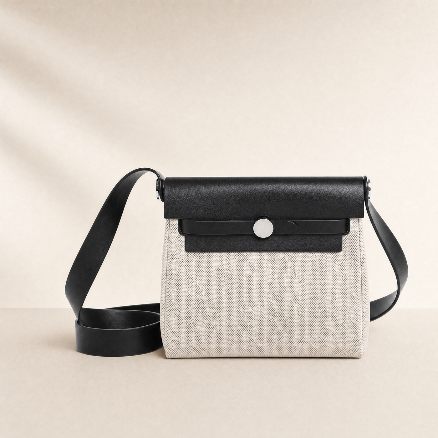 Vela Canvas Vertical Square Crossbody Bag