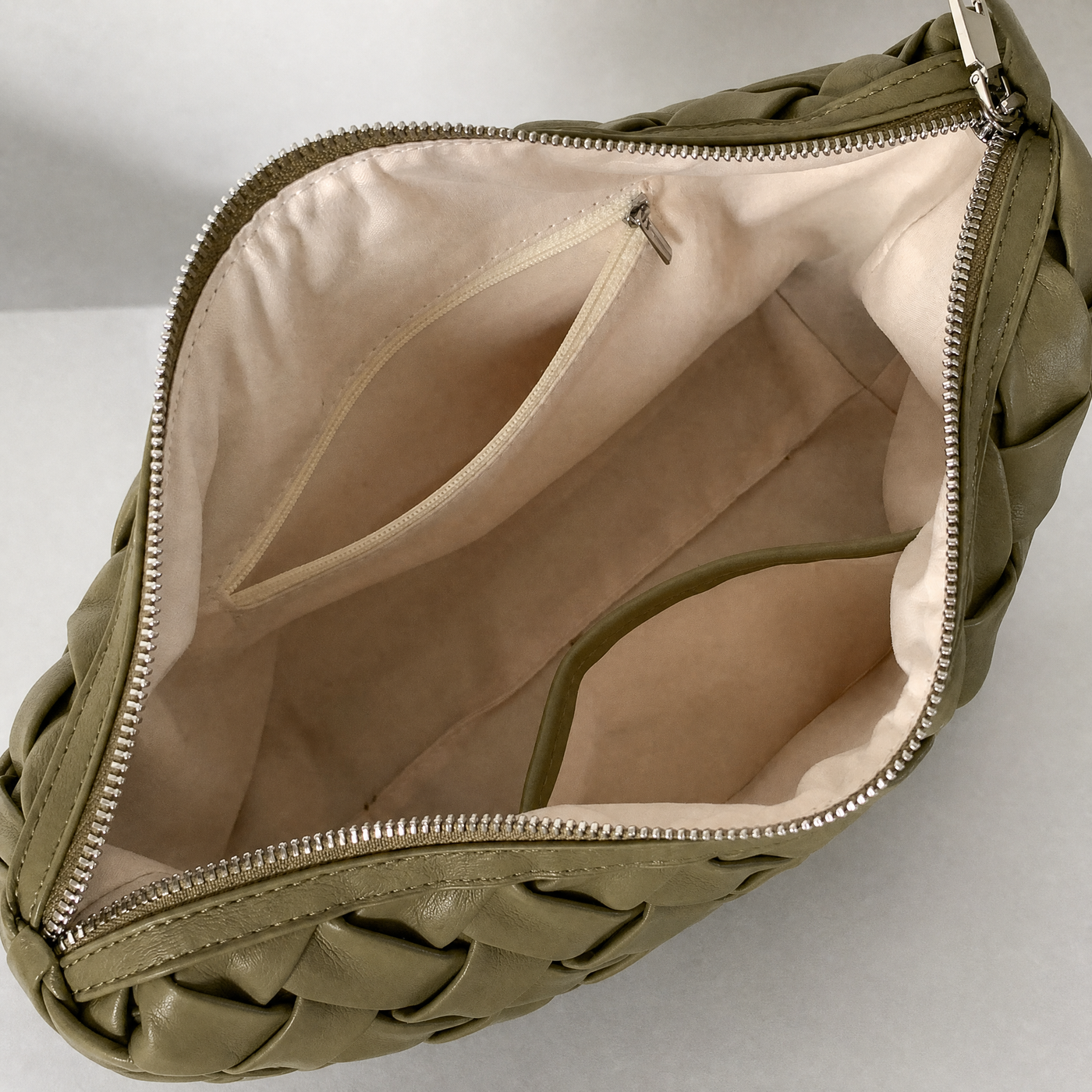 Handmade PU Braided Woven Shoulder Bag
