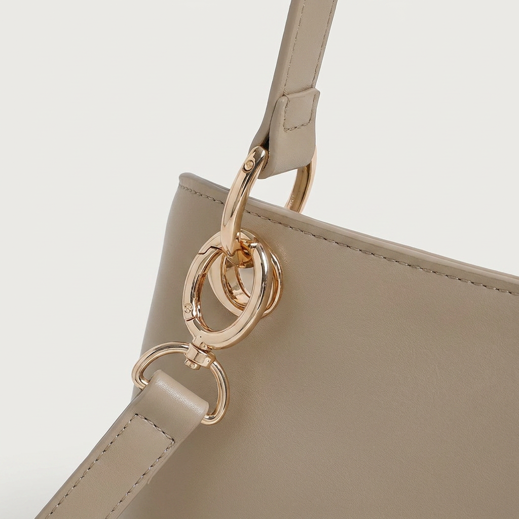 Mila Fold Front Vegan Leather Shoulder Bag