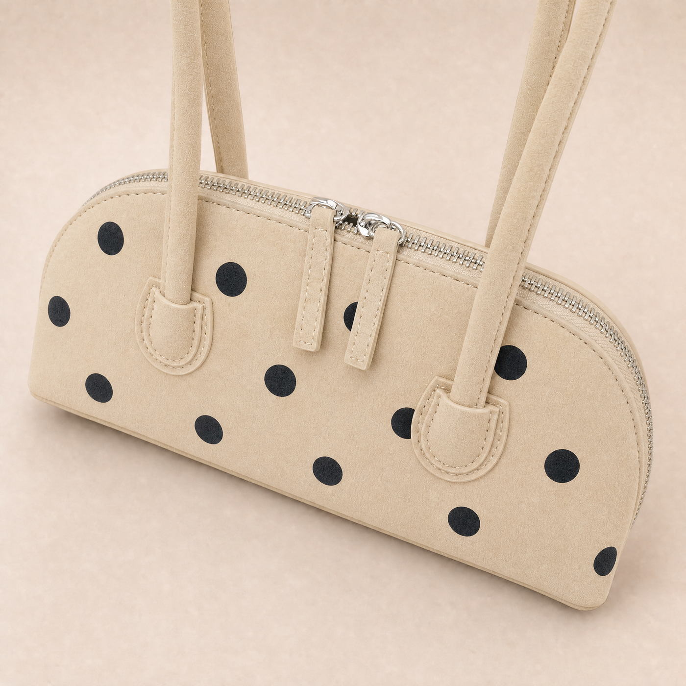 Cleo Polka Dot Boston Underarm Bag