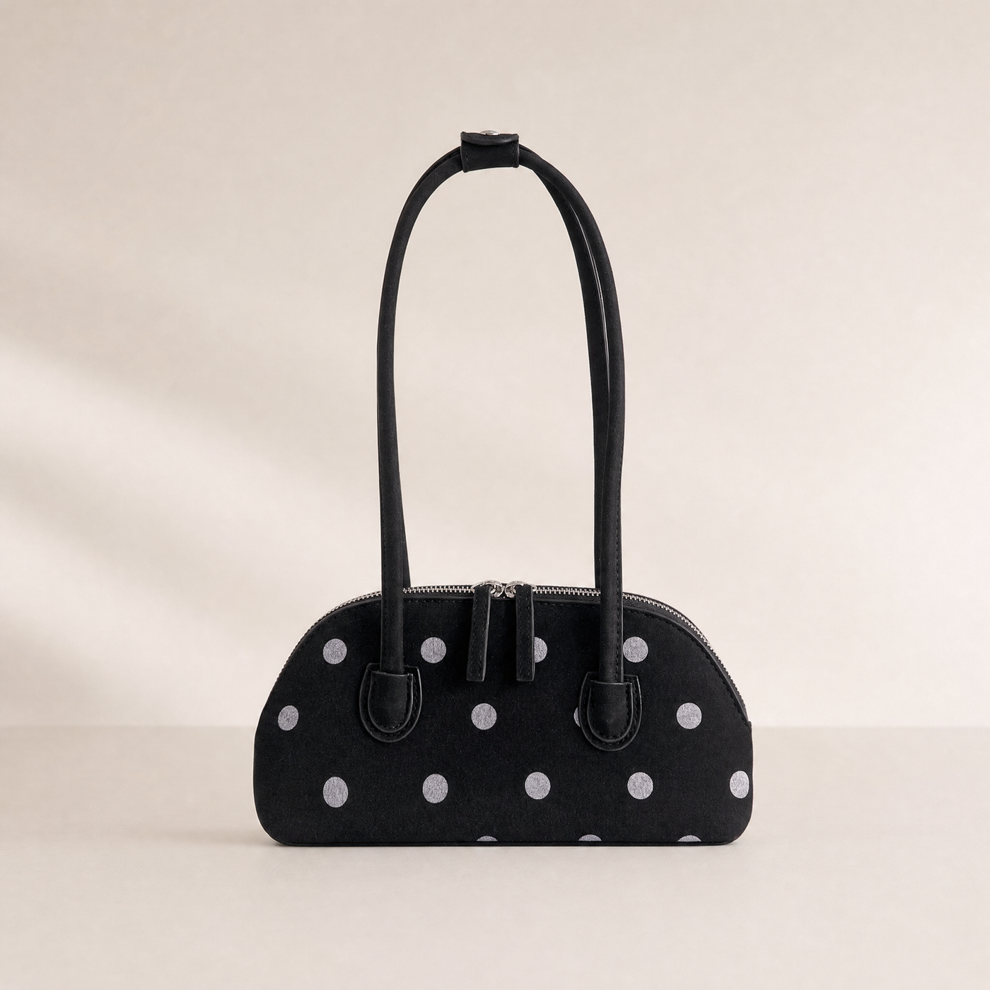 Cleo Polka Dot Boston Underarm Bag