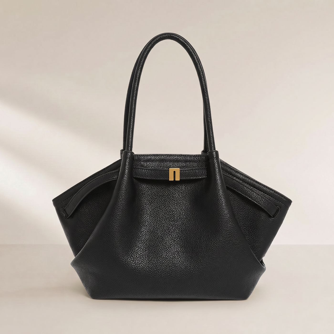 Mira Structured Vegan Leather Shoulder Tote Bag