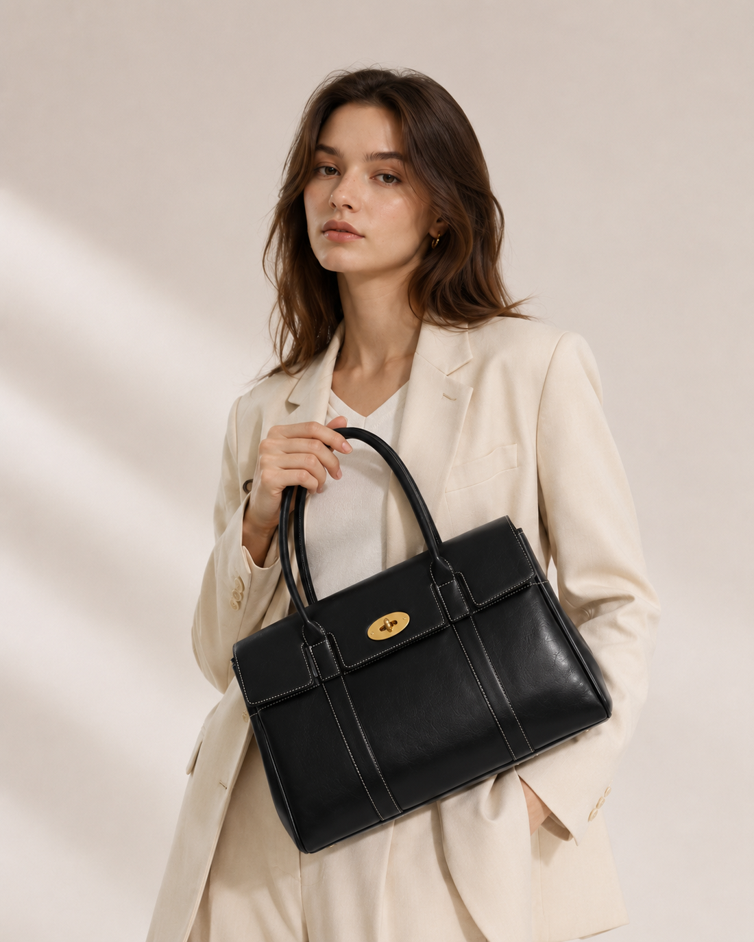 Mara Lock Tote Bag