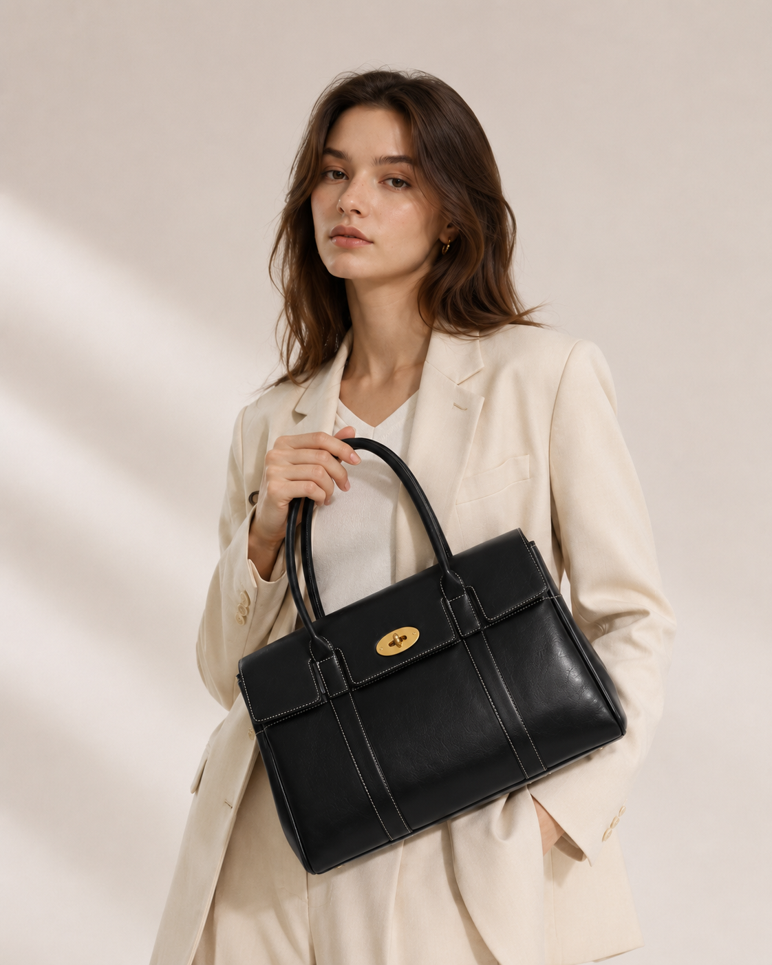 Mara Lock Tote Bag
