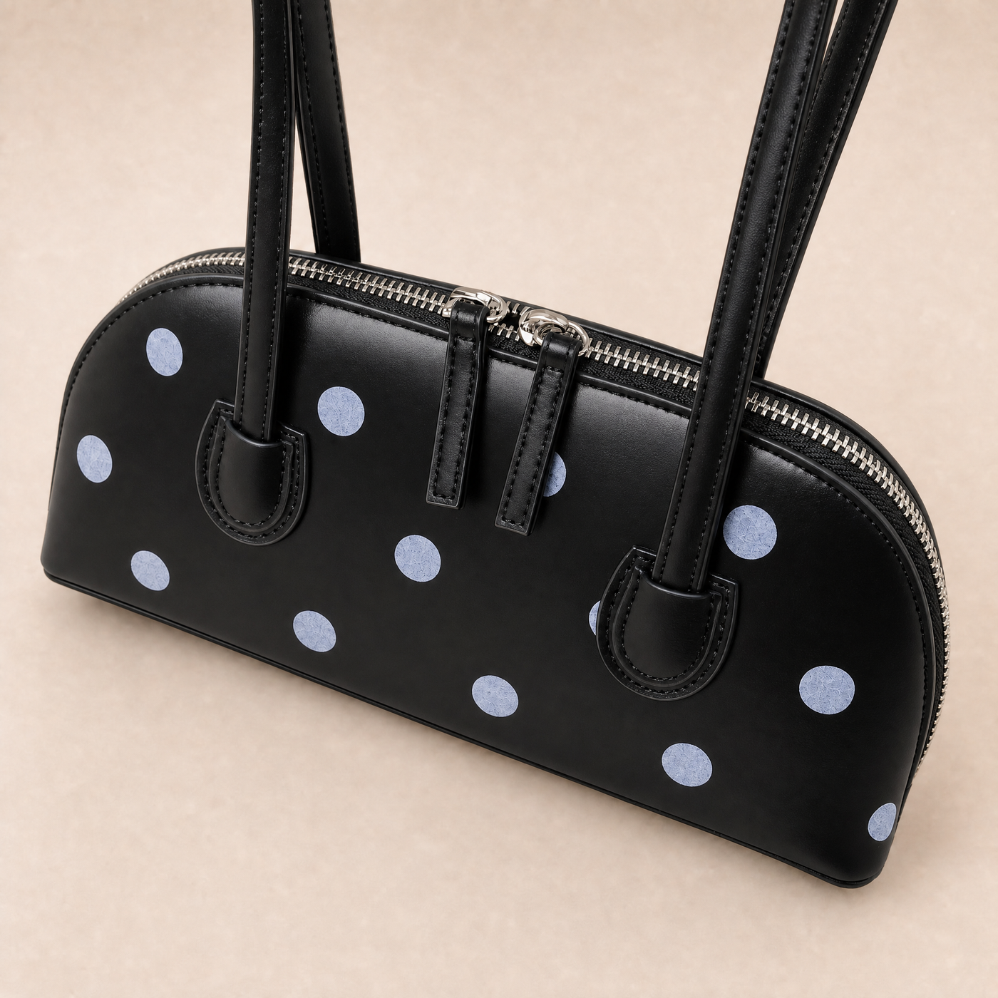 Cleo Polka Dot Boston Underarm Bag