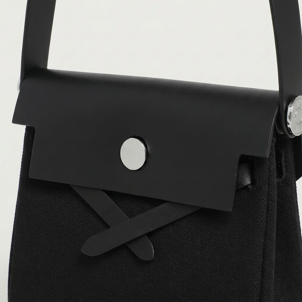 Vela Canvas Vertical Square Crossbody Bag