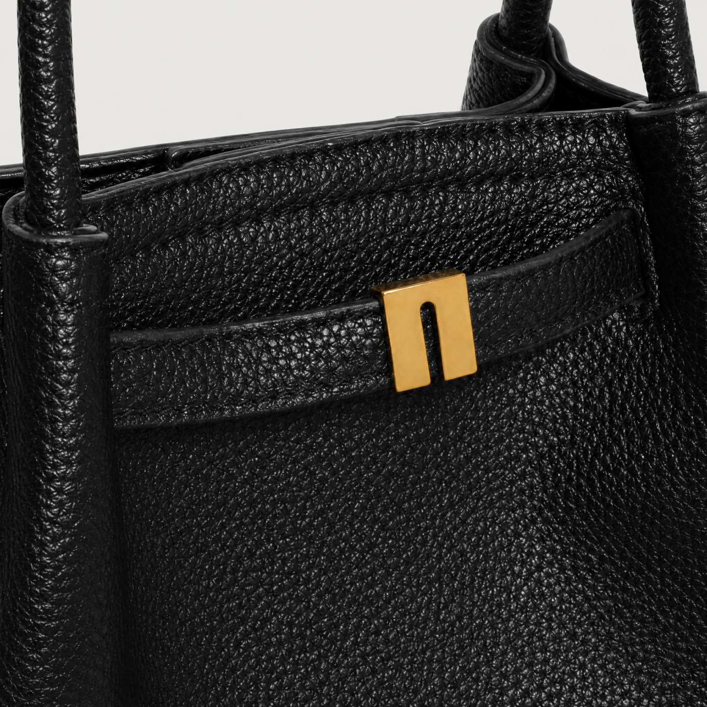 Mira Structured Vegan Leather Shoulder Tote Bag