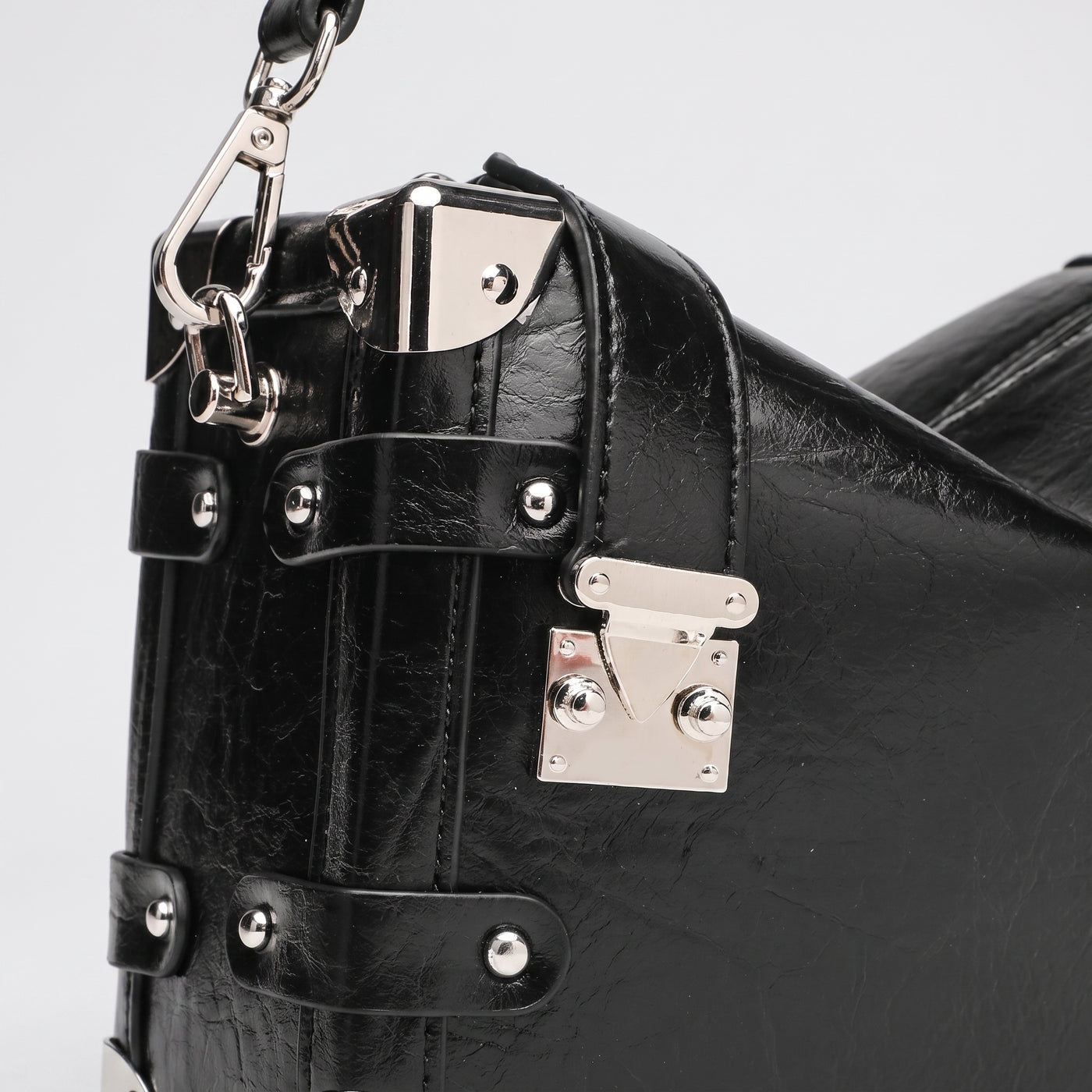 Nina Vegan Leather Underarm Box Bag