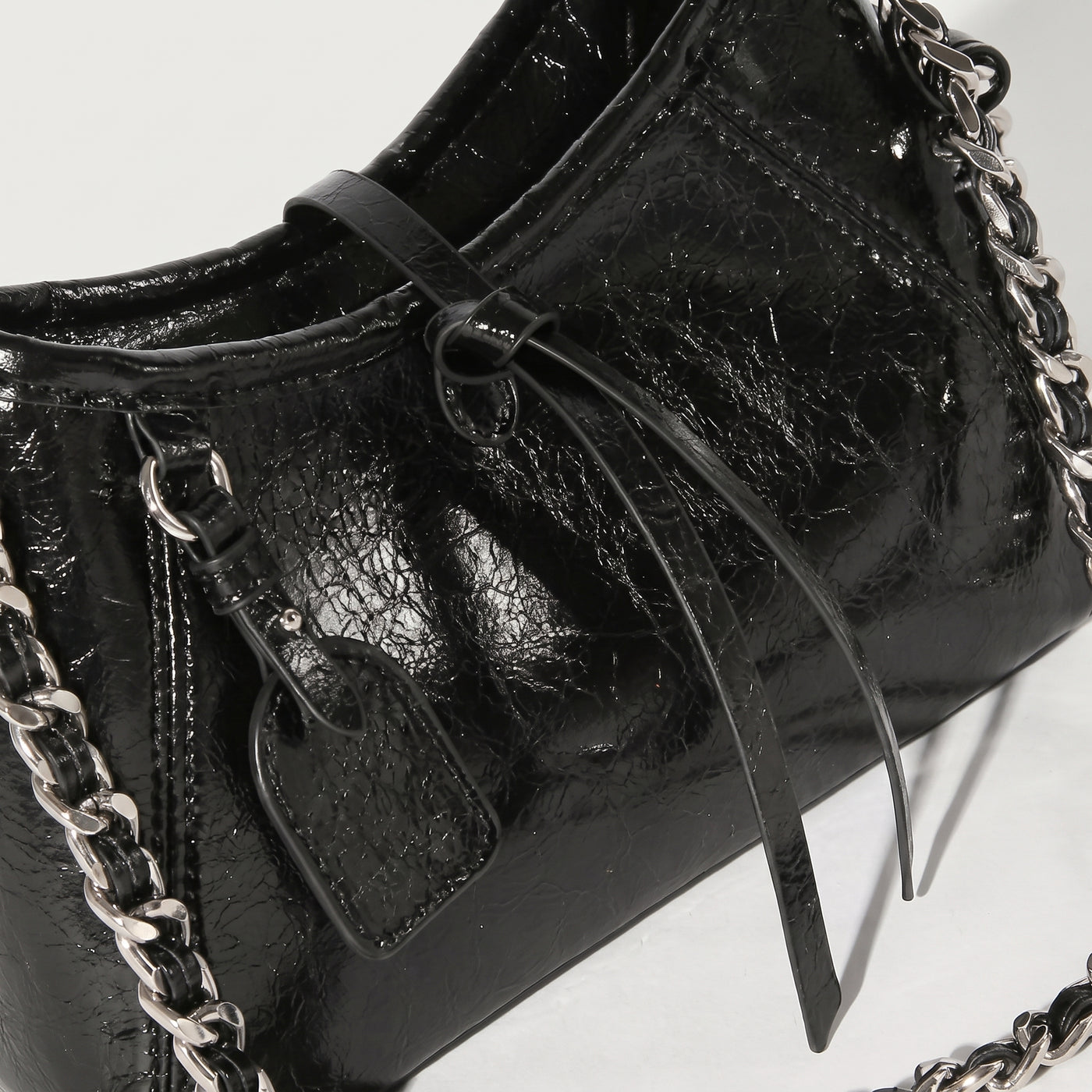 Kira Vegan Leather Open Top Mini Tote Bag