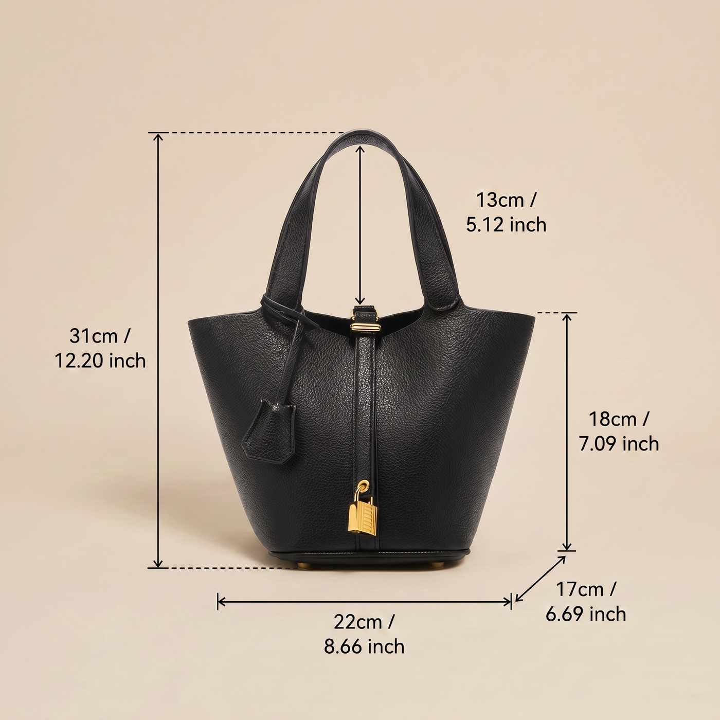 Nola Open Top Bucket Shoulder Bag