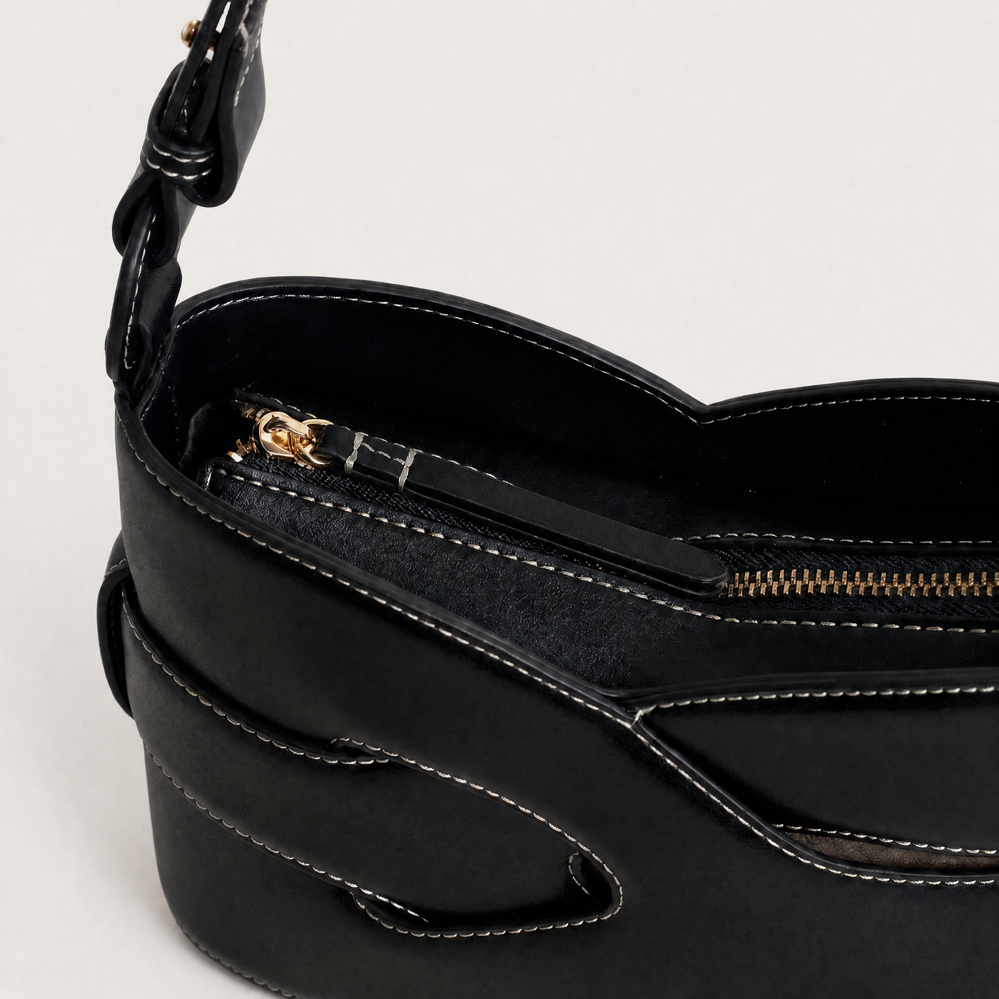 Aria Woven Geometric Shoulder Bag