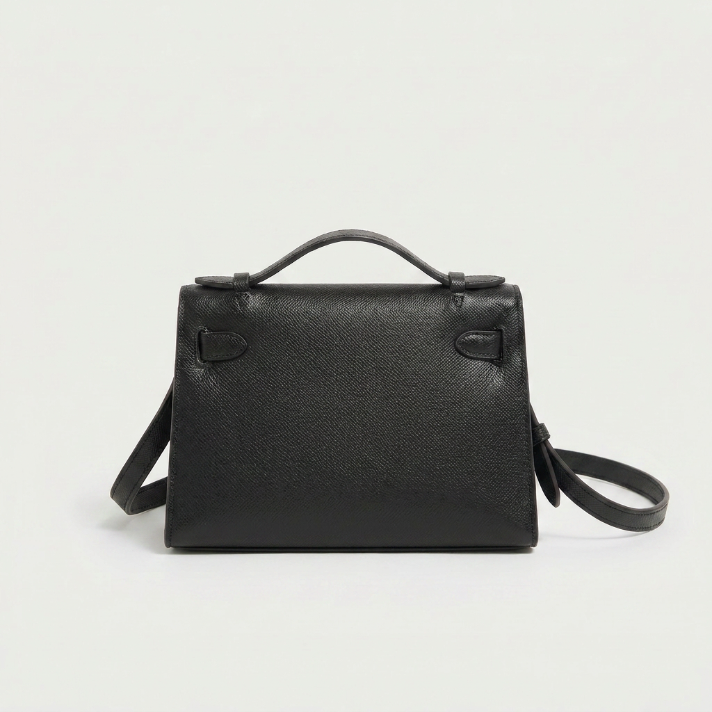Thea Textured Vegan Leather Kelly Shoulder Bag