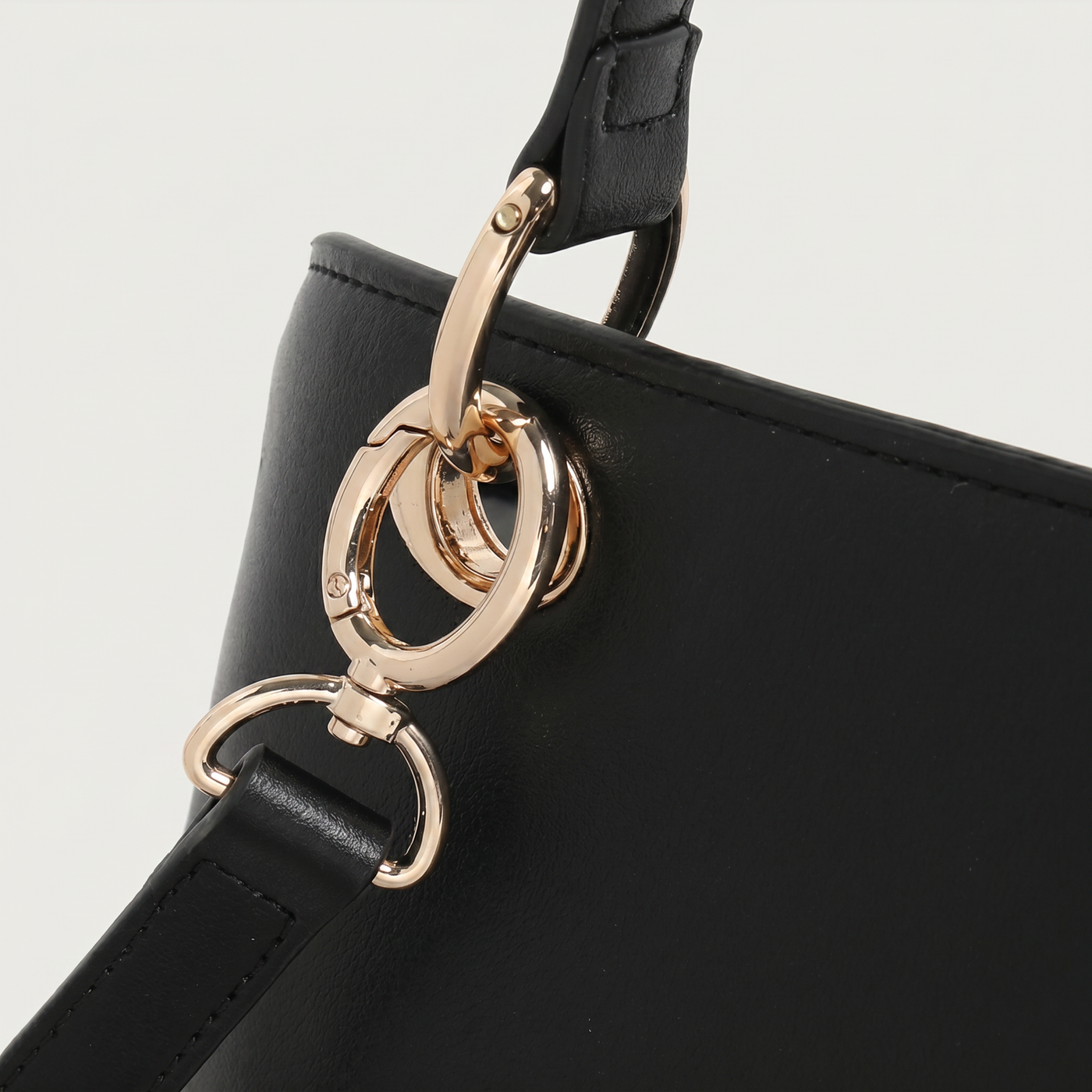 Mila Fold Front Vegan Leather Shoulder Bag