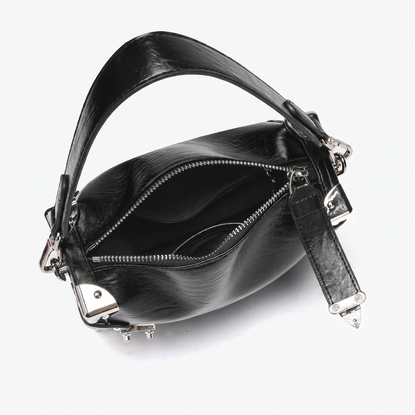 Nina Vegan Leather Underarm Box Bag