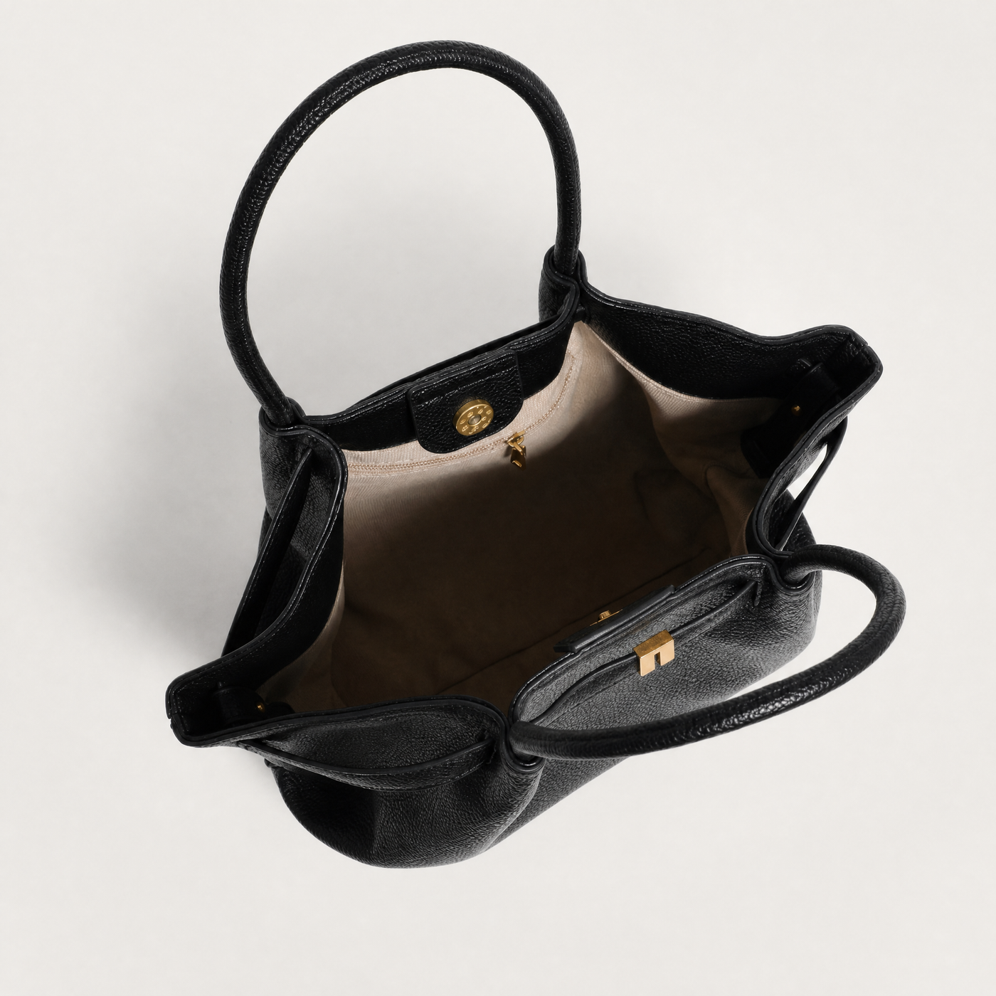 Mira Structured Vegan Leather Shoulder Tote Bag