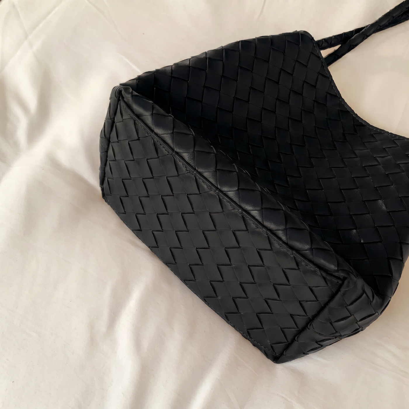 Rhea Woven Bucket Shoulder Bag