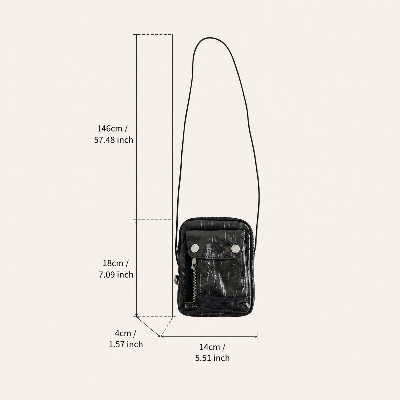 Vera Vegan Leather Mini Crossbody Bag