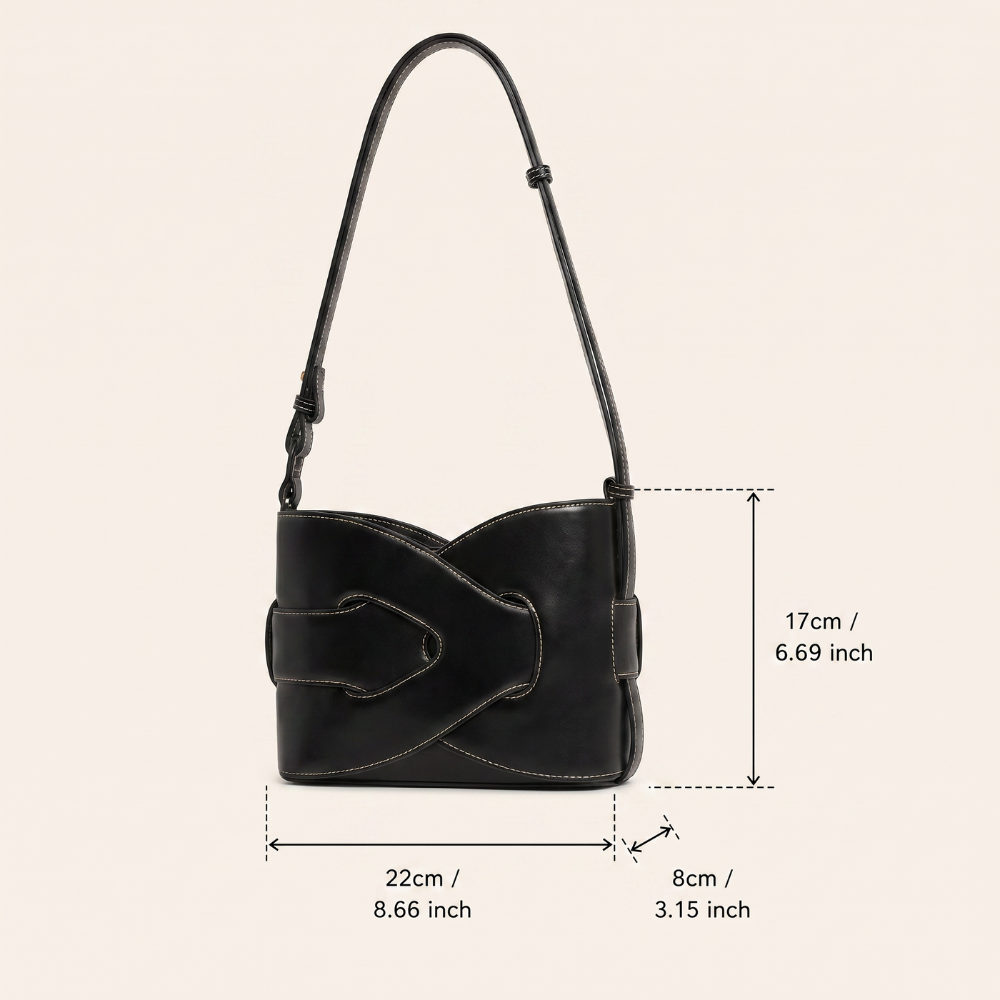 Aria Woven Geometric Shoulder Bag