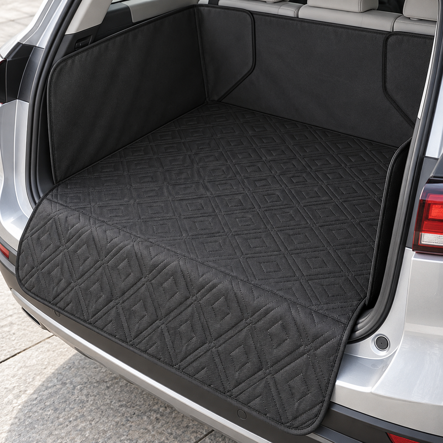 Quilted Dog Boot Liner with Bumper Flap & Raised Sides – Cargo Liner