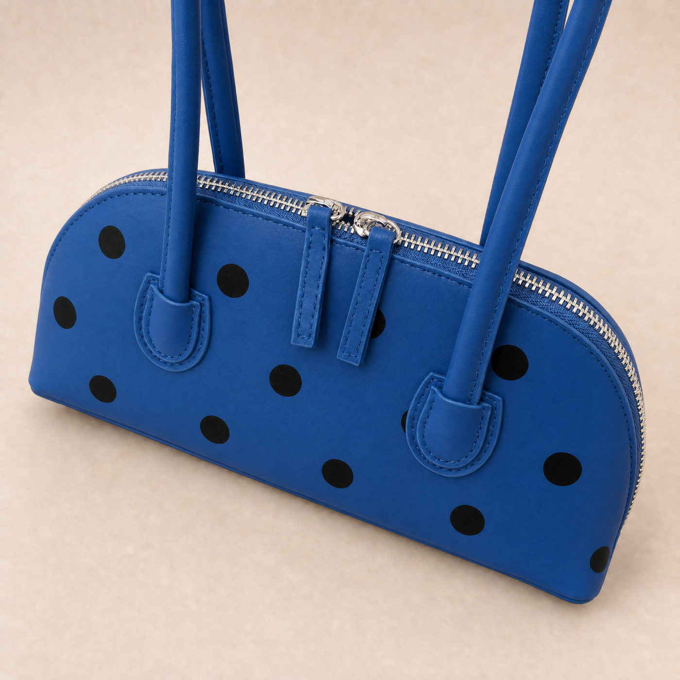 Cleo Polka Dot Boston Underarm Bag