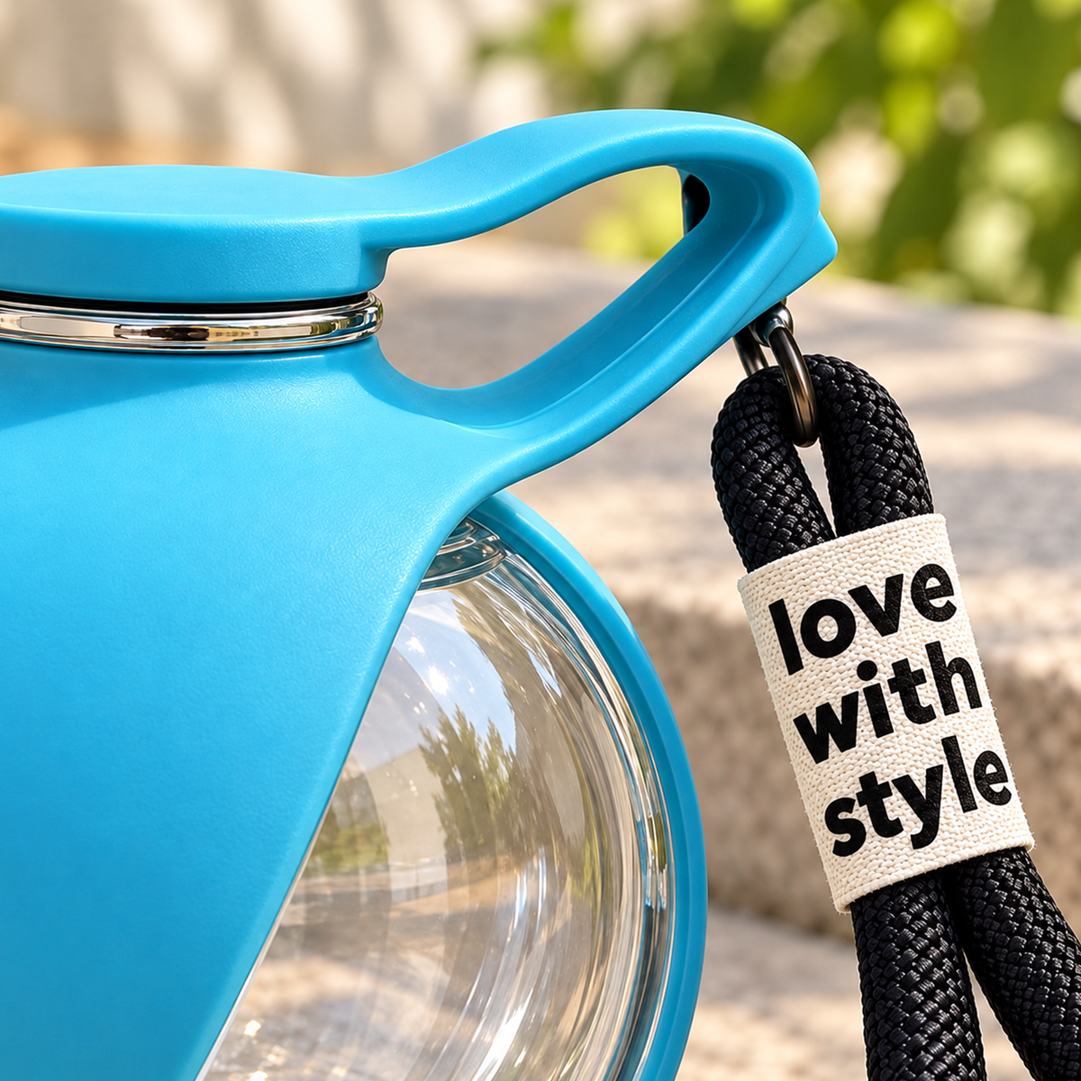 Product detail: blue Portable pet water bottle, style 2, image 8