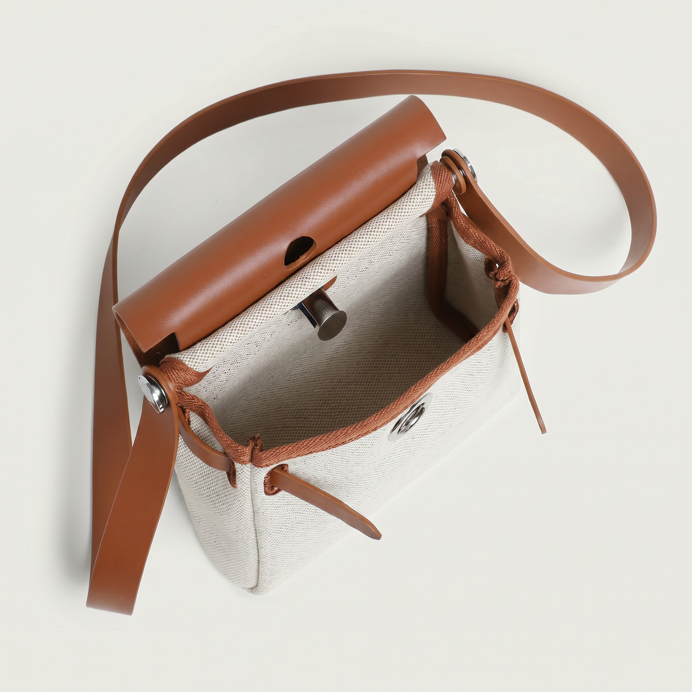 Vela Canvas Vertical Square Crossbody Bag