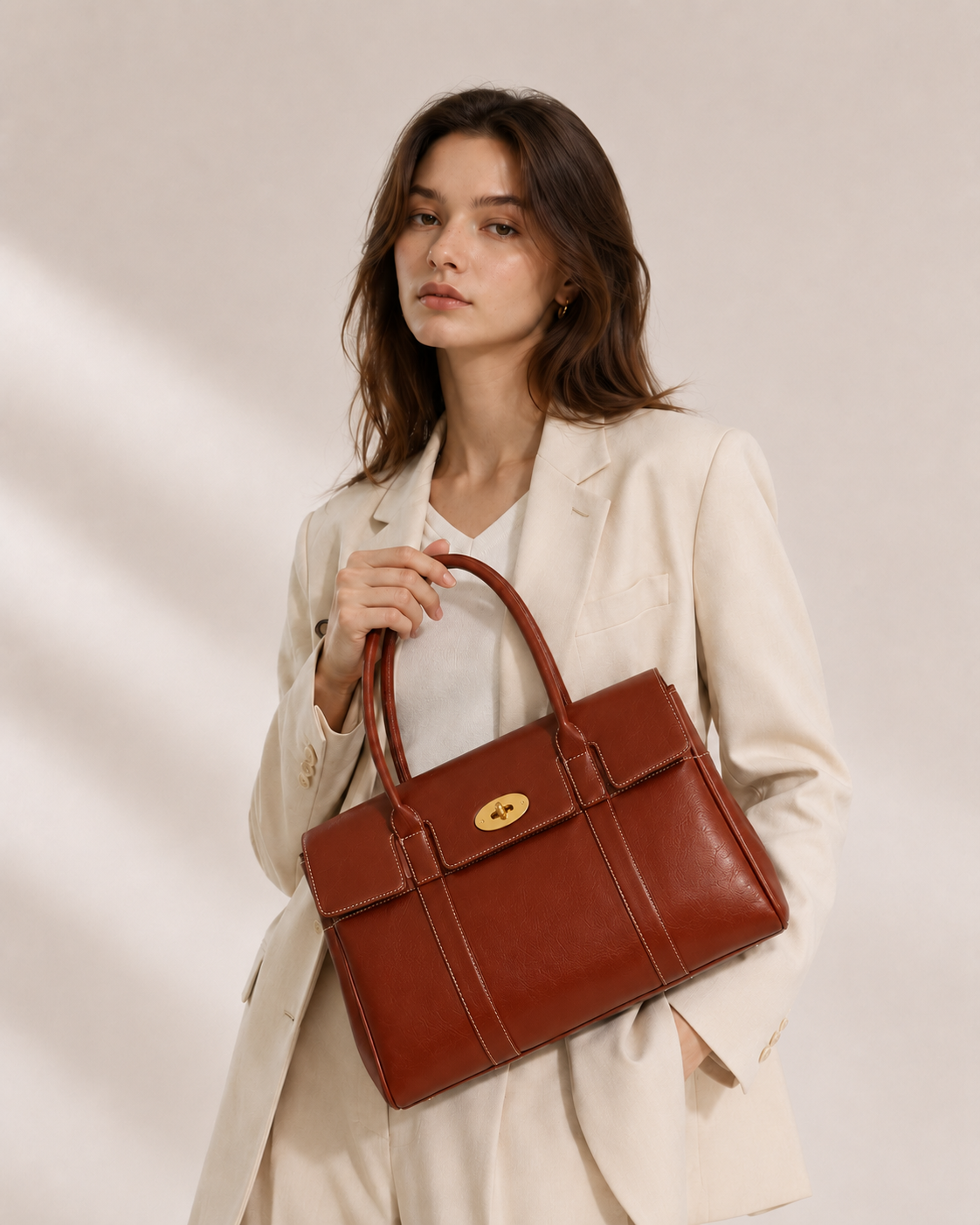 Mara Lock Tote Bag