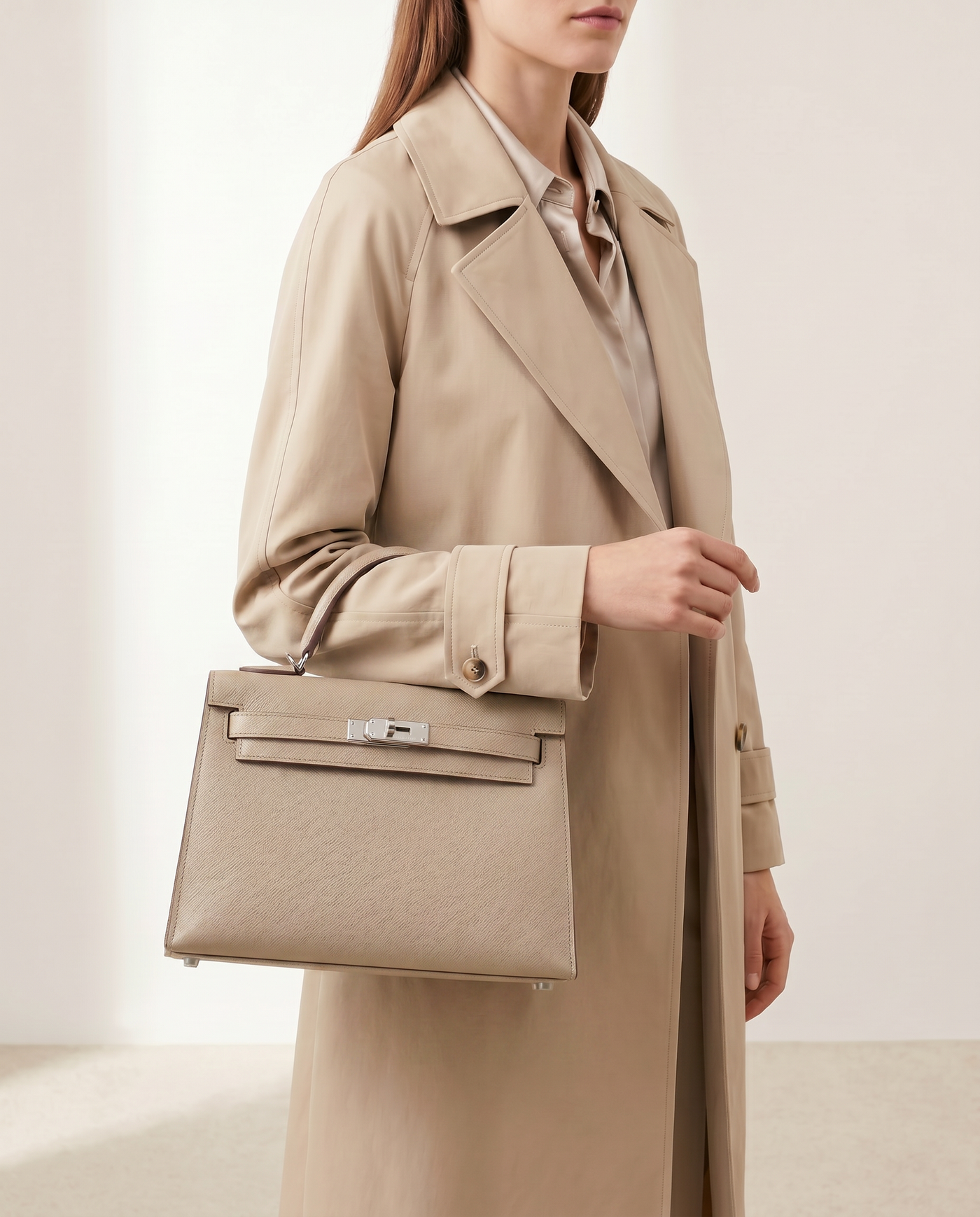 Thea Textured Vegan Leather Kelly Shoulder Bag