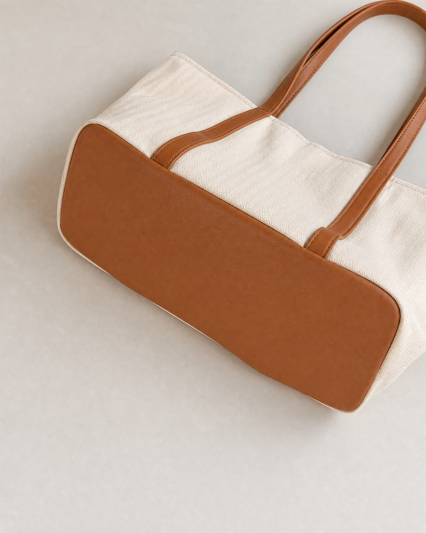 Large Canvas Shoulder Tote Bag – Lightweight Everyday Handbag with Magnetic Buckle