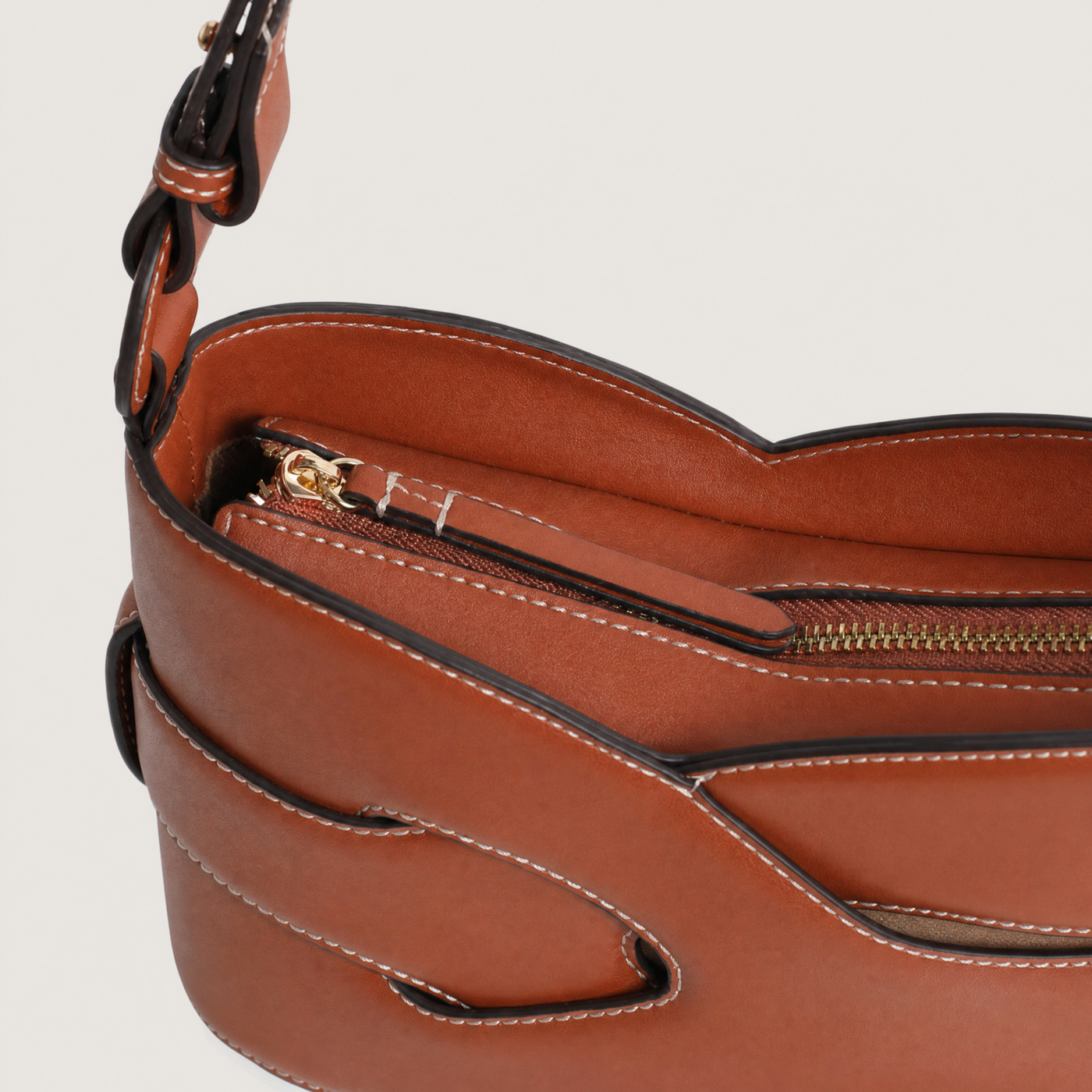 Aria Woven Geometric Shoulder Bag