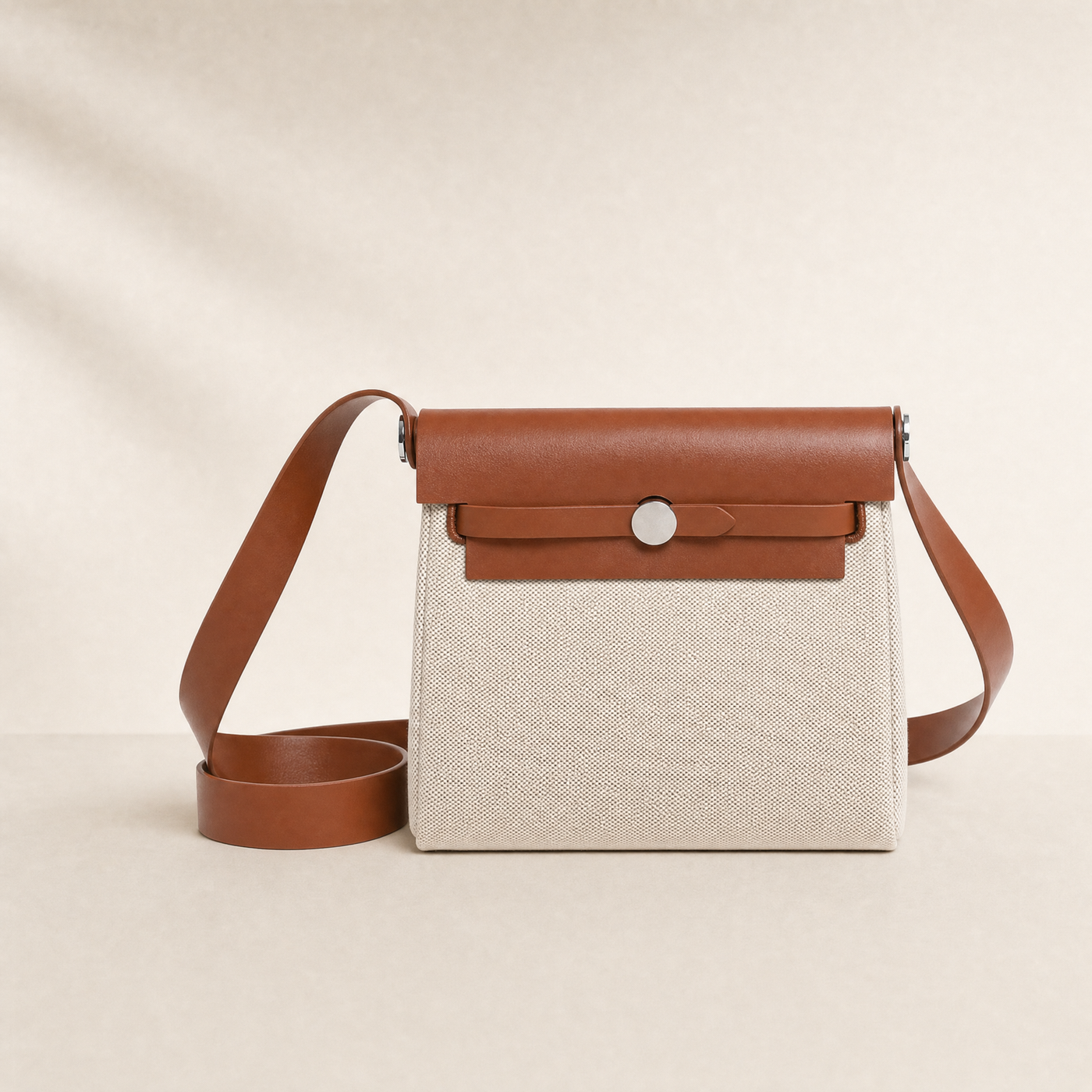 Vela Canvas Vertical Square Crossbody Bag