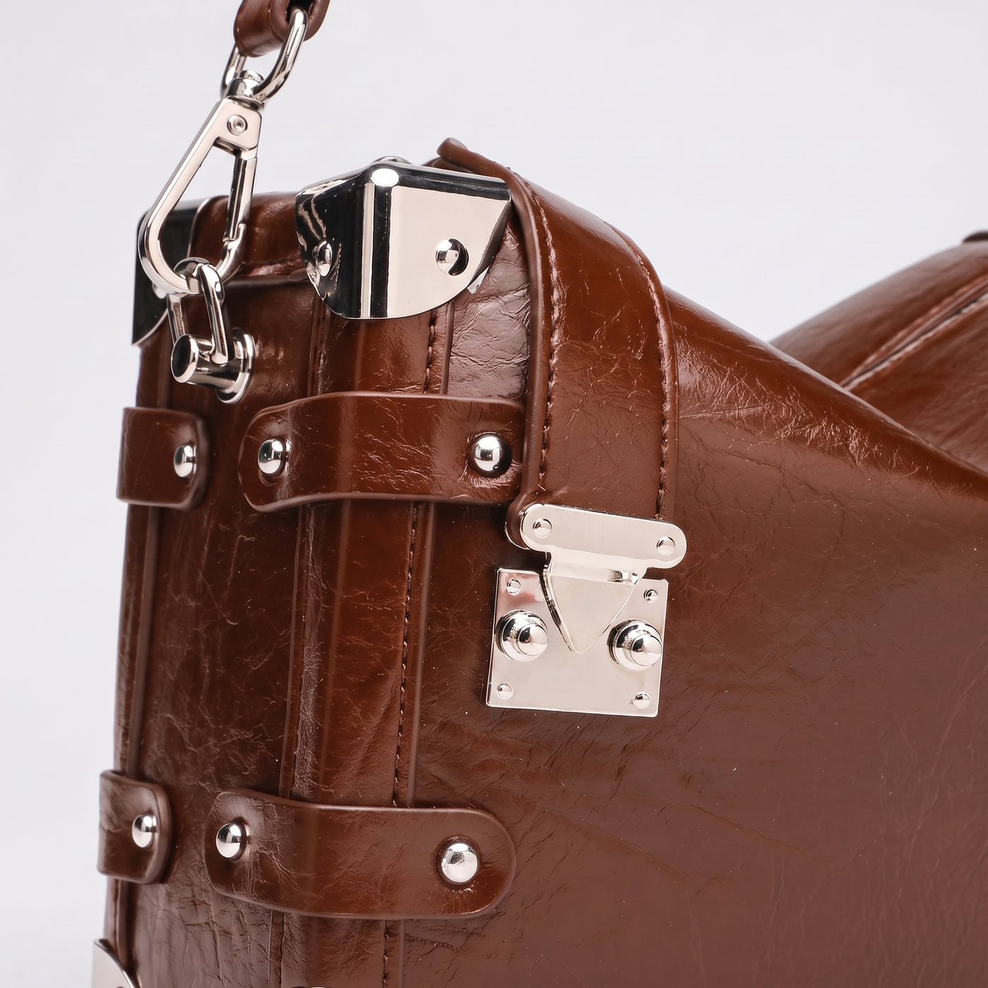 Nina Vegan Leather Underarm Box Bag