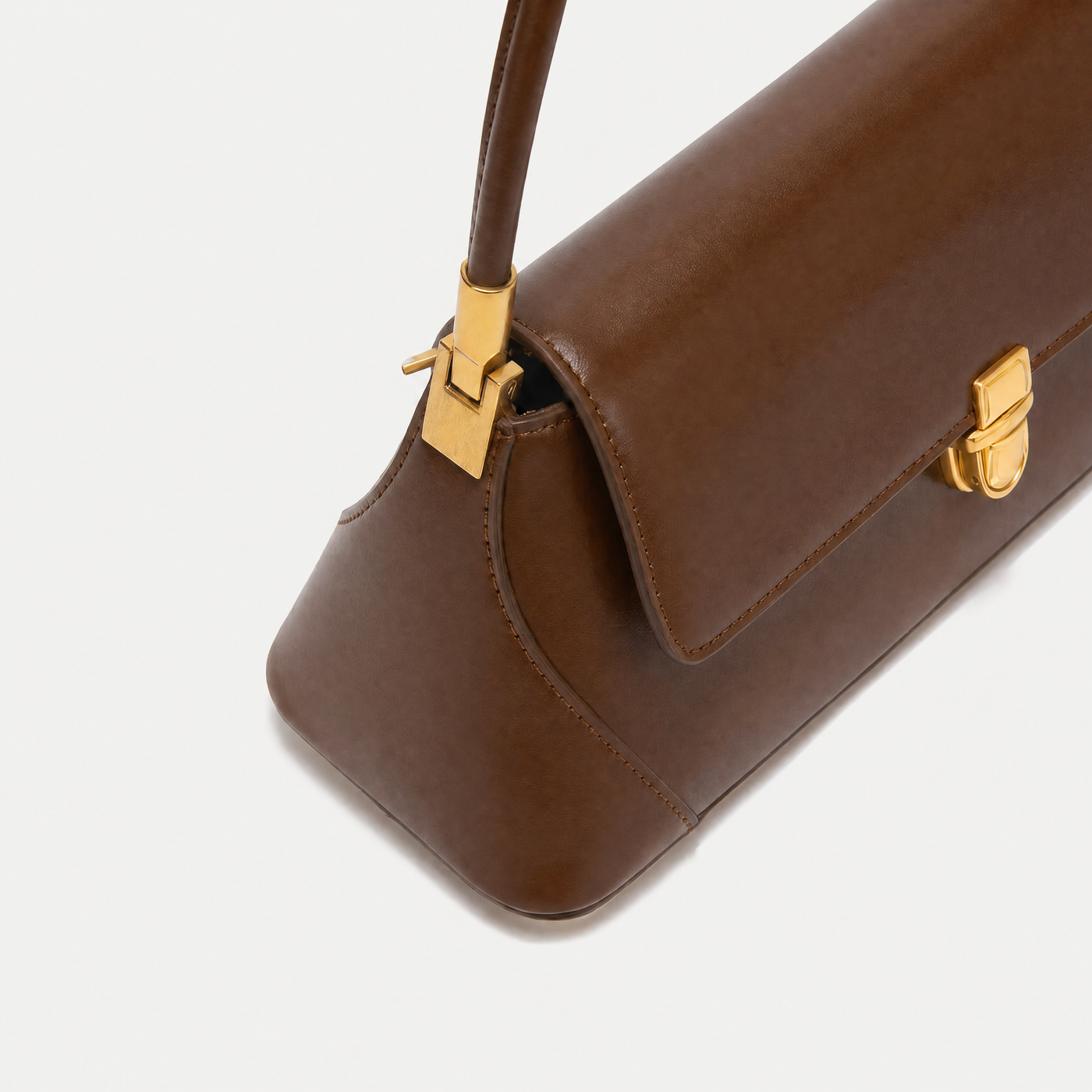 Ella Vegan Leather Flap Shoulder Bag