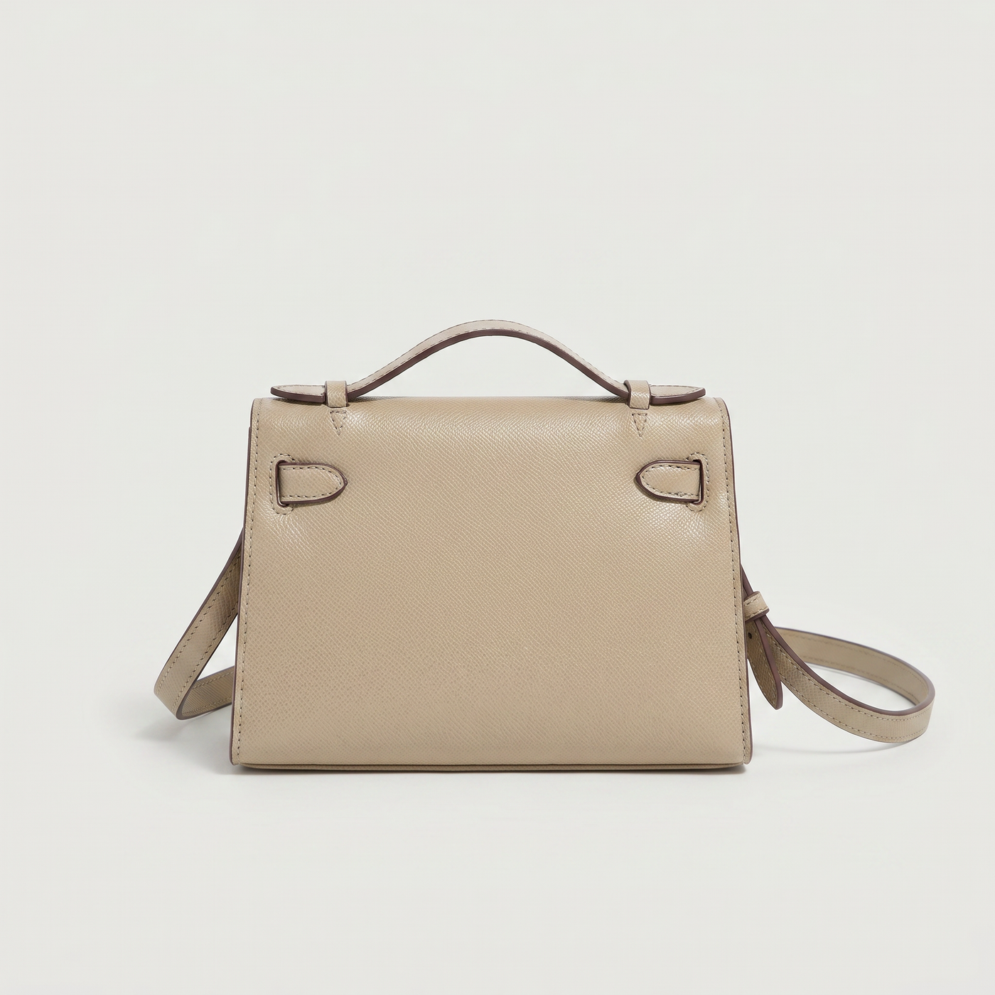 Thea Textured Vegan Leather Kelly Shoulder Bag