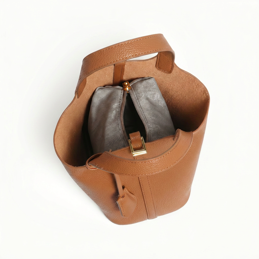 Nola Open Top Bucket Shoulder Bag