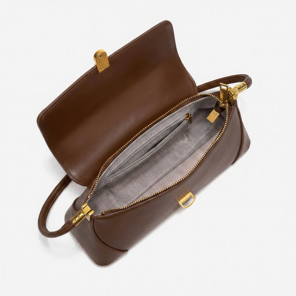 Ella Vegan Leather Flap Shoulder Bag