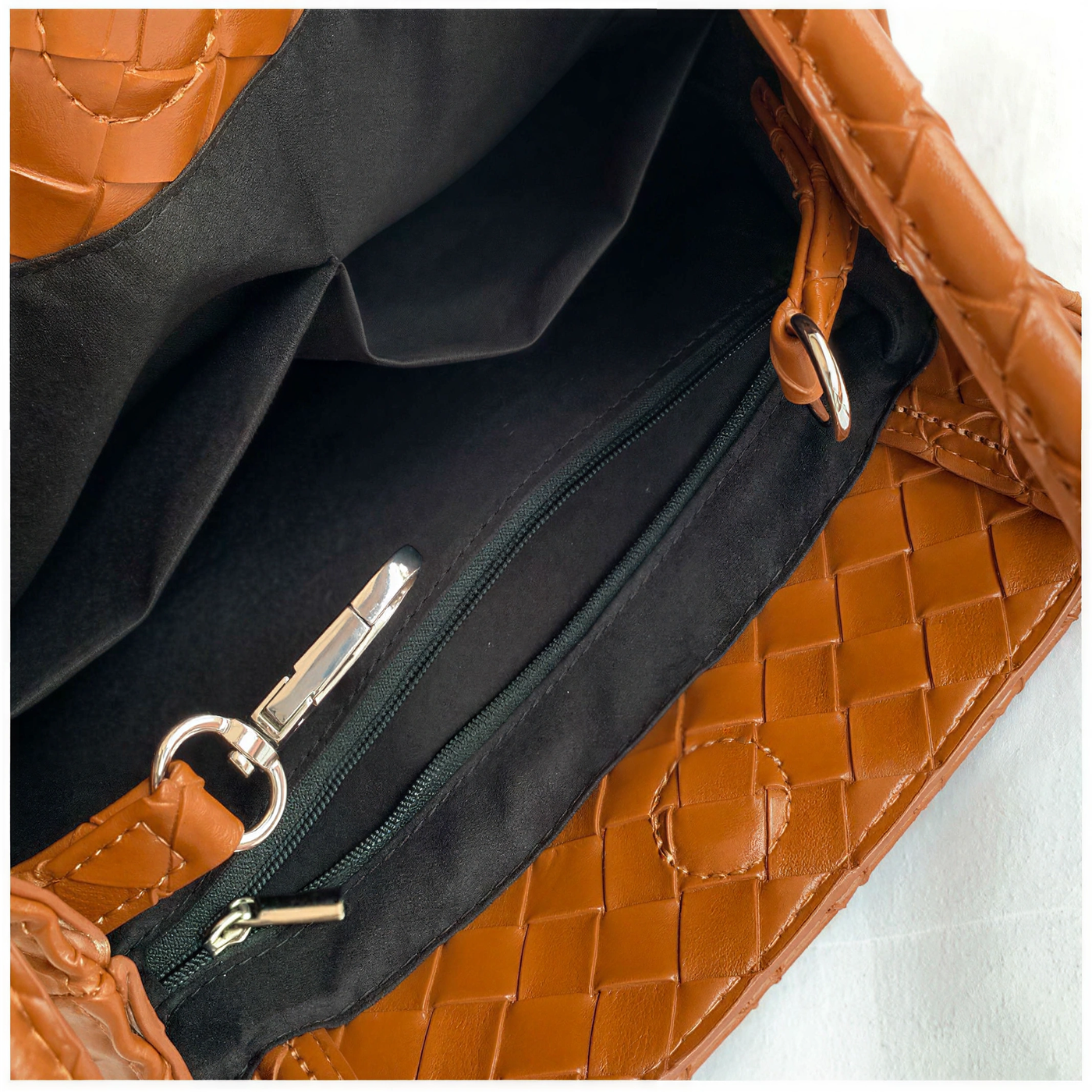 Rhea Woven Bucket Shoulder Bag