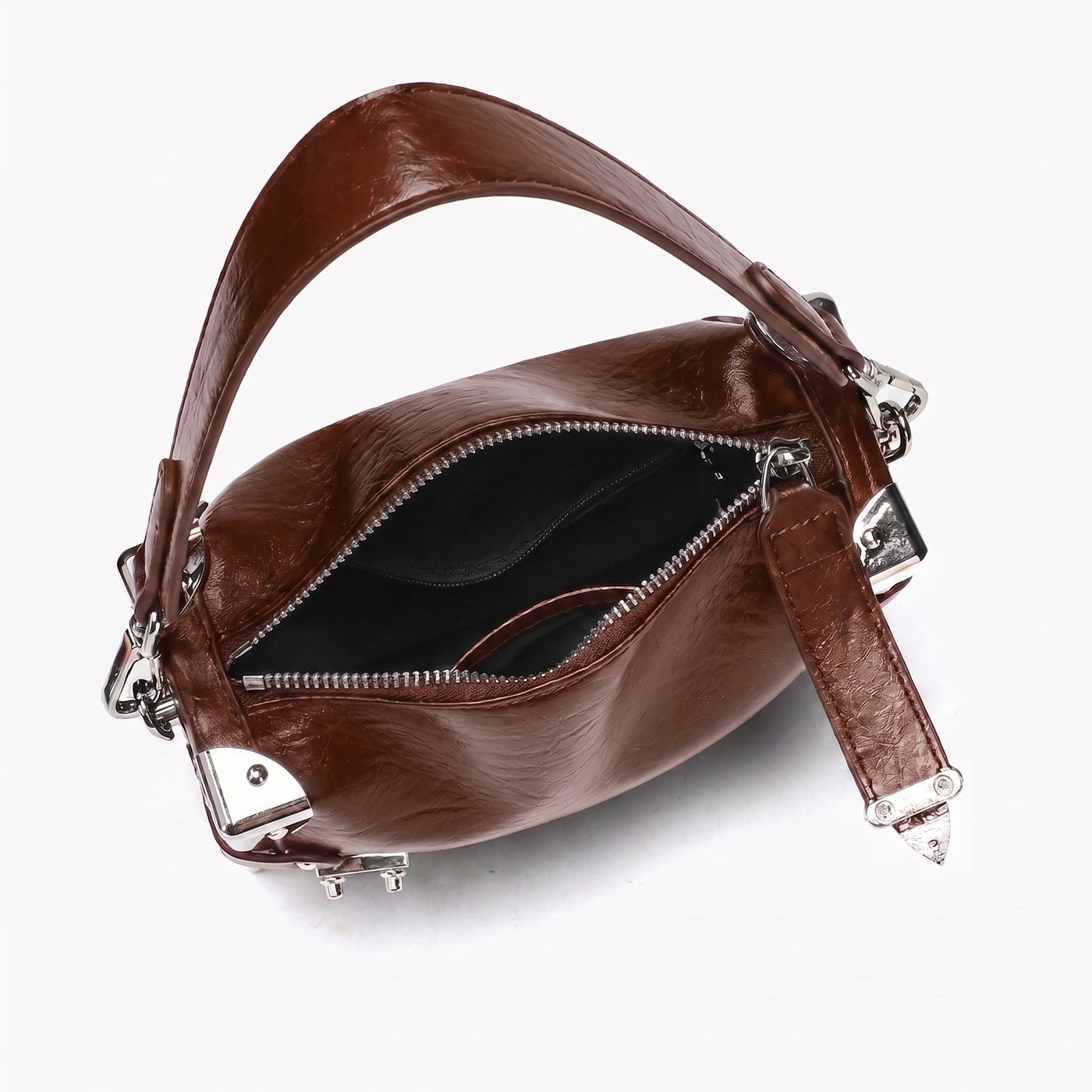 Nina Vegan Leather Underarm Box Bag