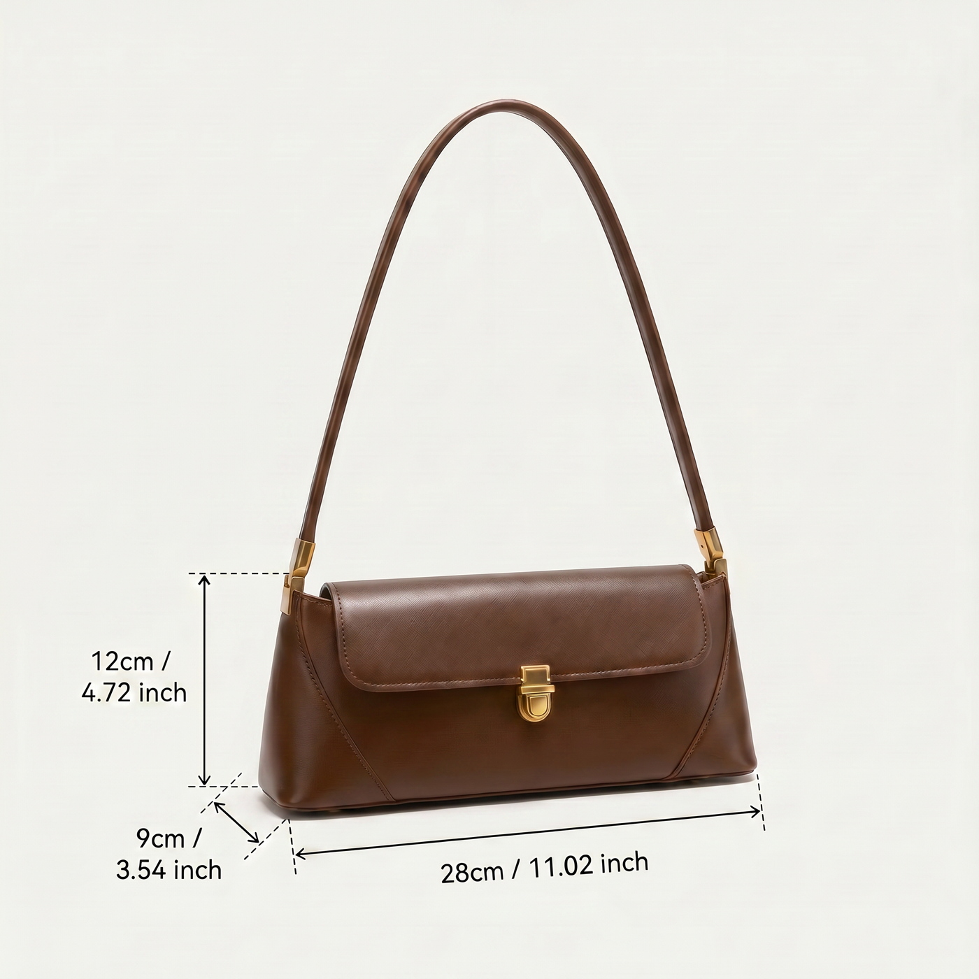 Ella Vegan Leather Flap Shoulder Bag