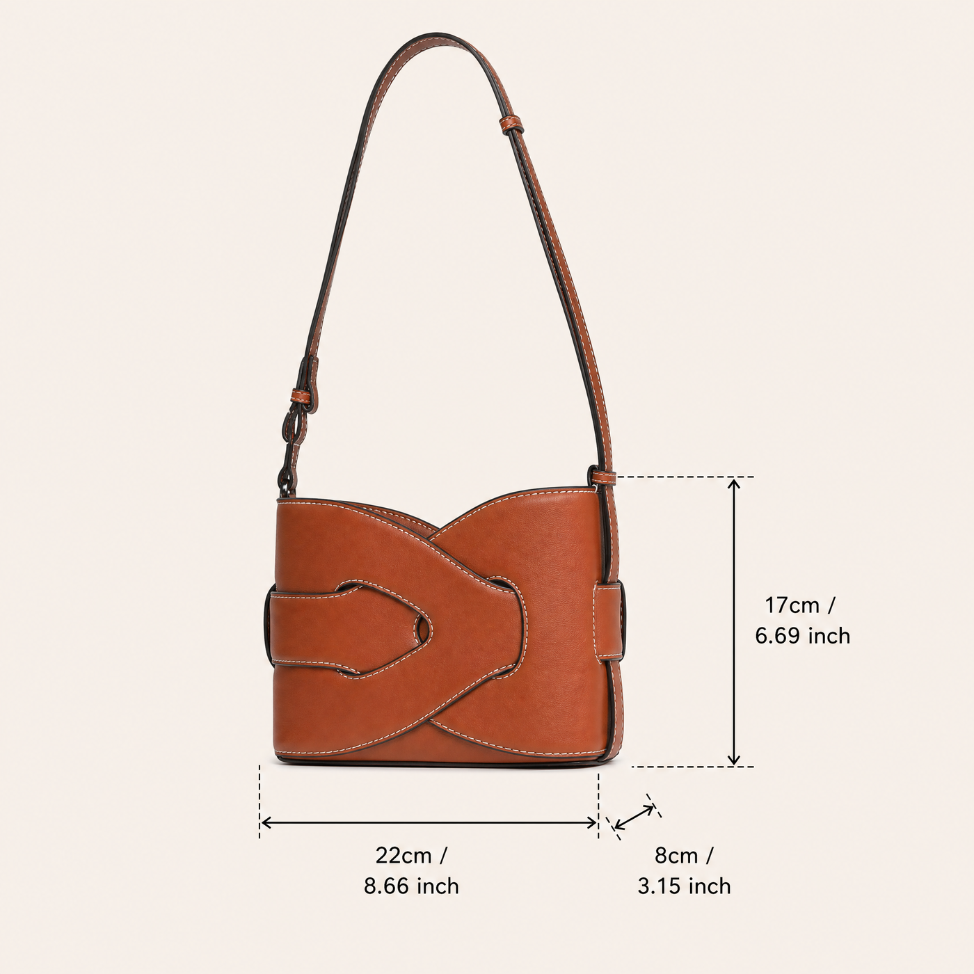 Aria Woven Geometric Shoulder Bag