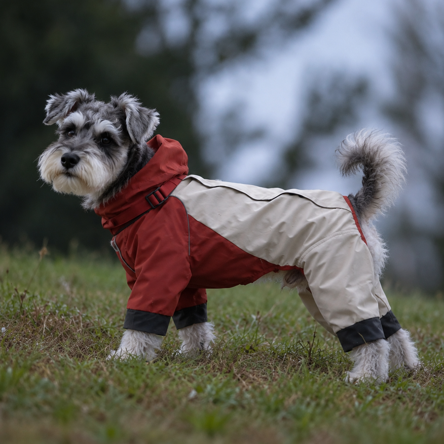 Dog Raincoat with Legs & Hood – Four-Leg Rain Suit