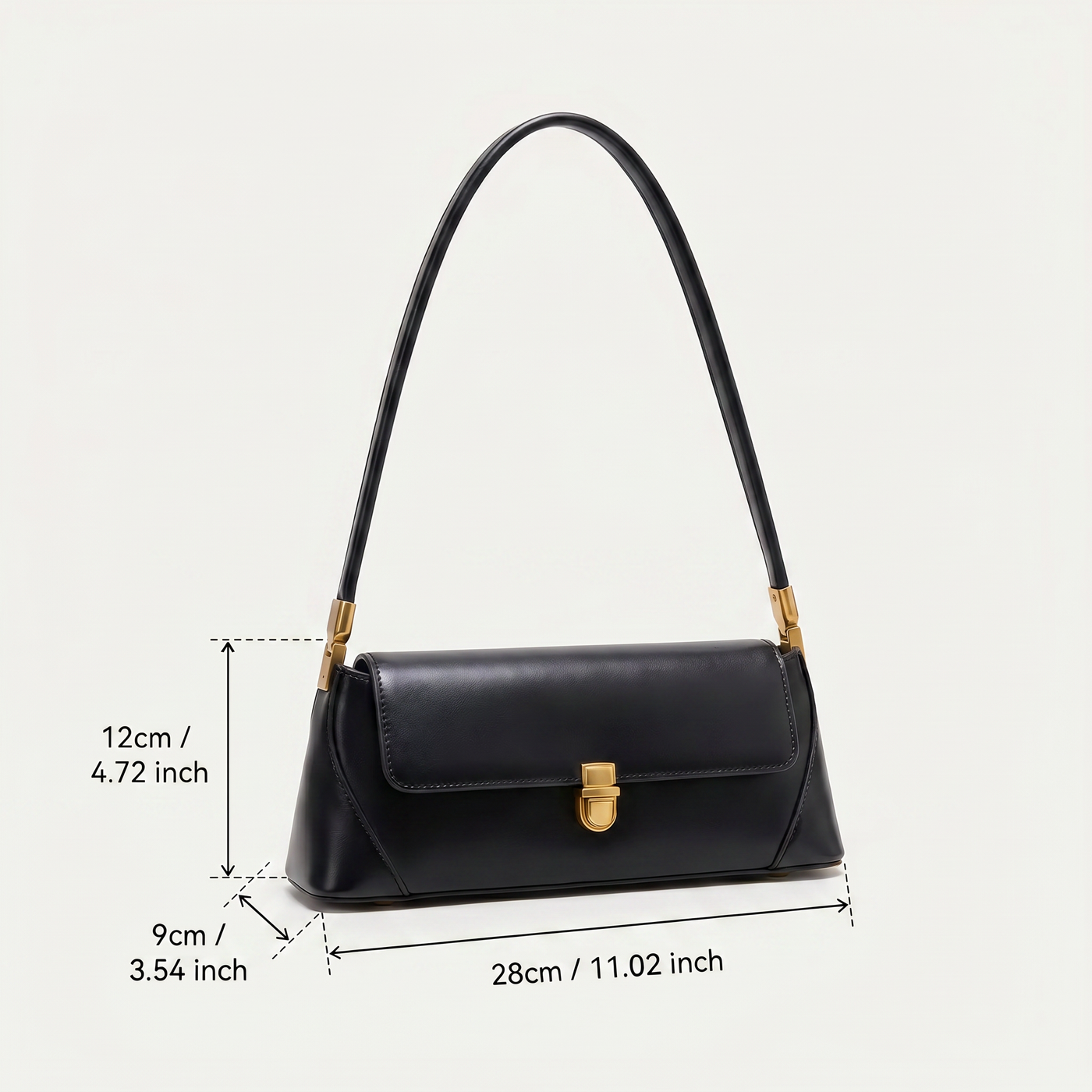 Ella Vegan Leather Flap Shoulder Bag
