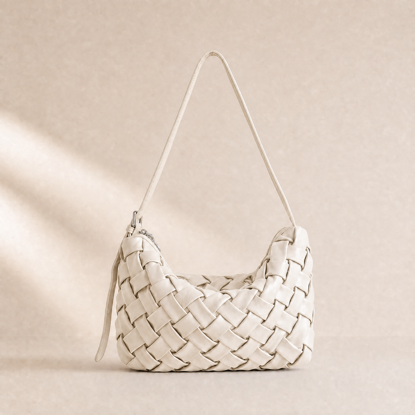 Handmade PU Braided Woven Shoulder Bag