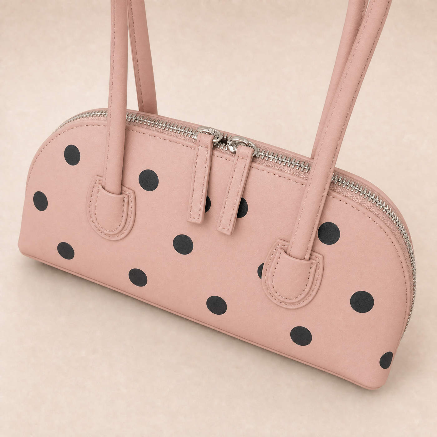 Cleo Polka Dot Boston Underarm Bag