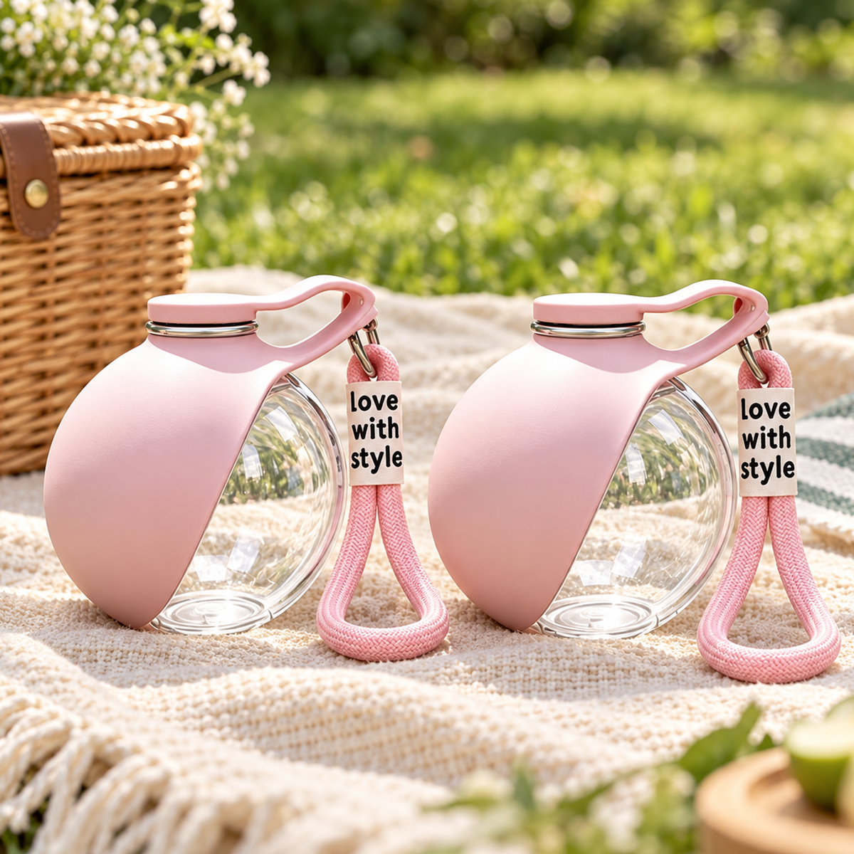 Product view: pink Portable pet water bottle, style 4, image 13