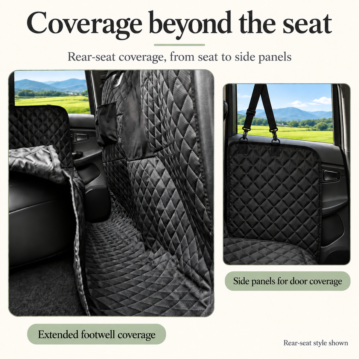Coverage beyond the seat