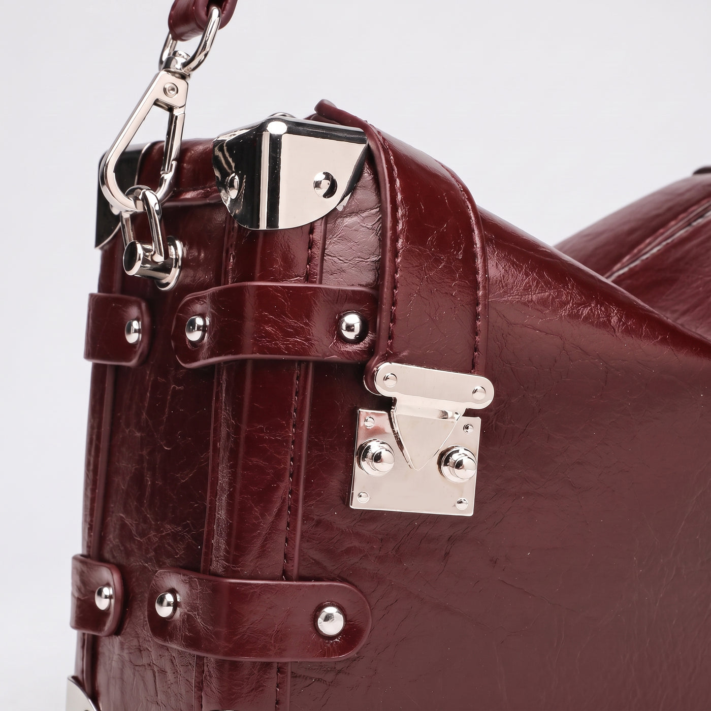 Nina Vegan Leather Underarm Box Bag
