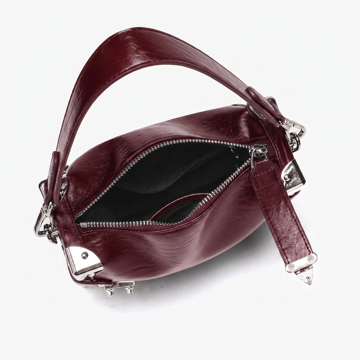 Nina Vegan Leather Underarm Box Bag