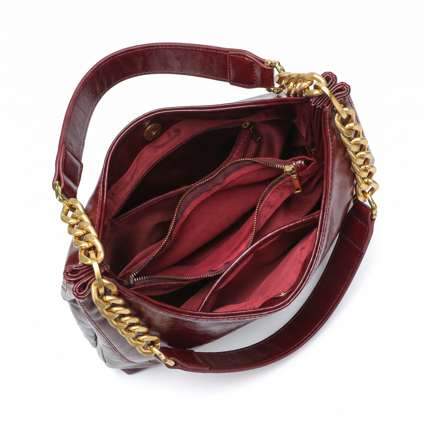 Sienna Vintage Square Vegan Leather Shoulder Tote